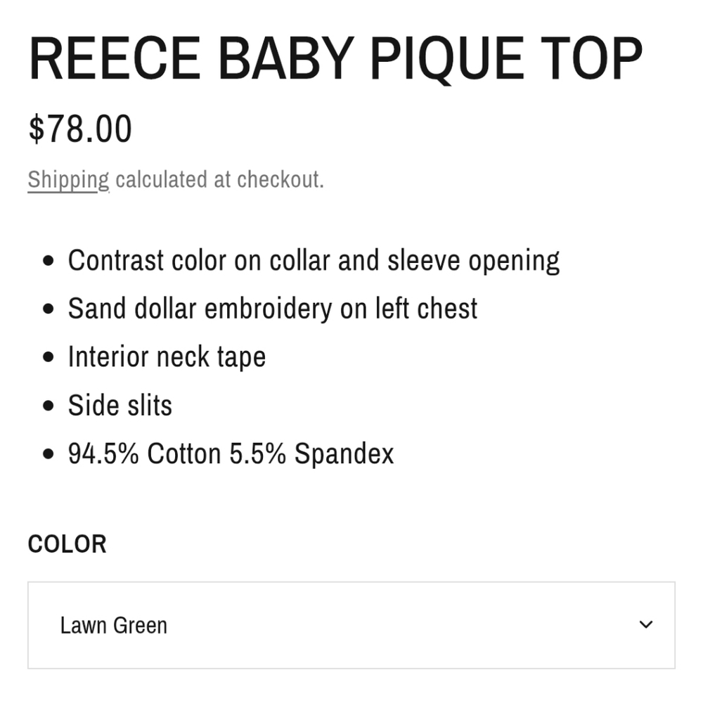 Southern Tide  Reece Baby Pique Tee #3474 - Picture 9 of 9